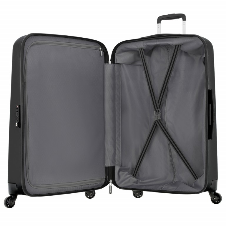 Koffer Klassik Spinner 69 Black, Farbe: schwarz, Marke: Samsonite, EAN: 5414847718069, Abmessungen in cm: 45x69x25, Bild 2 von 2