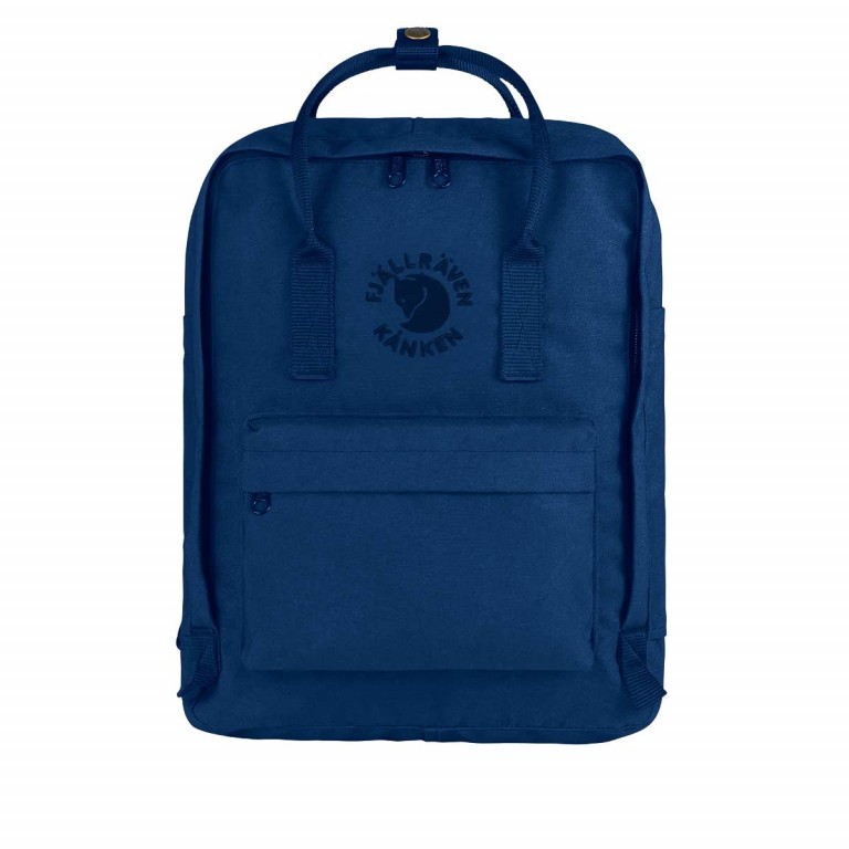 Rucksack Kånken Re-Kånken, Farbe: schwarz, anthrazit, blau/petrol, grün/oliv, rot/weinrot, gelb, Marke: Fjällräven, Abmessungen in cm: 27x38x13, Bild 1 von 1