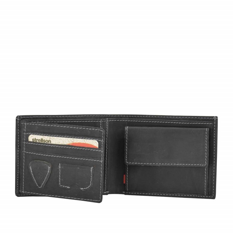 Geldbörse Richmond Billfold H6 Black, Farbe: schwarz, Marke: Strellson, EAN: 4053533141876, Abmessungen in cm: 11.5x9.5x2, Bild 2 von 2