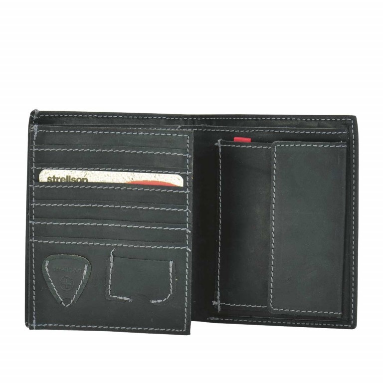 Geldbörse Richmond Billfold V12 Black, Farbe: schwarz, Marke: Strellson, EAN: 4053533141890, Abmessungen in cm: 10.5x13x2, Bild 2 von 2