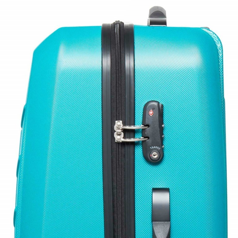 Koffer Robusto 66 cm Türkis, Farbe: grün/oliv, Marke: Travelite, Abmessungen in cm: 45x66x27, Bild 4 von 5