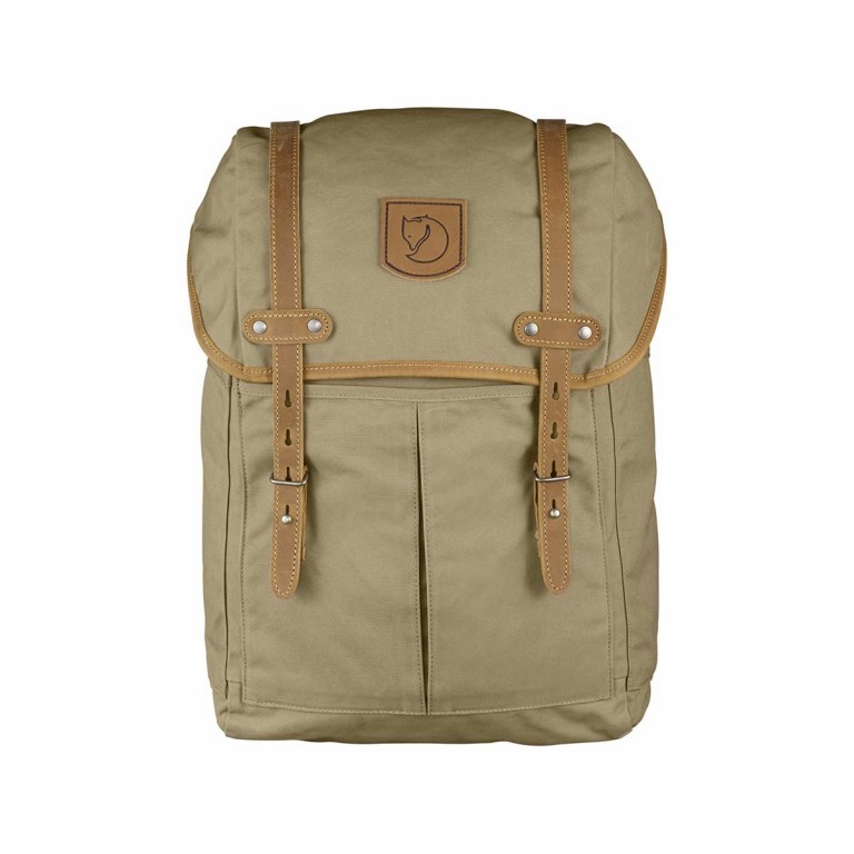 Rucksack No. 21 Medium Volumen 20 Liter Sand, Farbe: taupe/khaki, Marke: Fjällräven, EAN: 7323450014872, Abmessungen in cm: 44x28x13, Bild 1 von 5