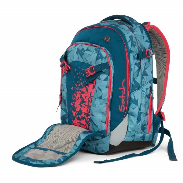 Rucksack Match Petrol Triangle, Farbe: blau/petrol, Marke: Satch, EAN: 4057081005222, Bild 3 von 6