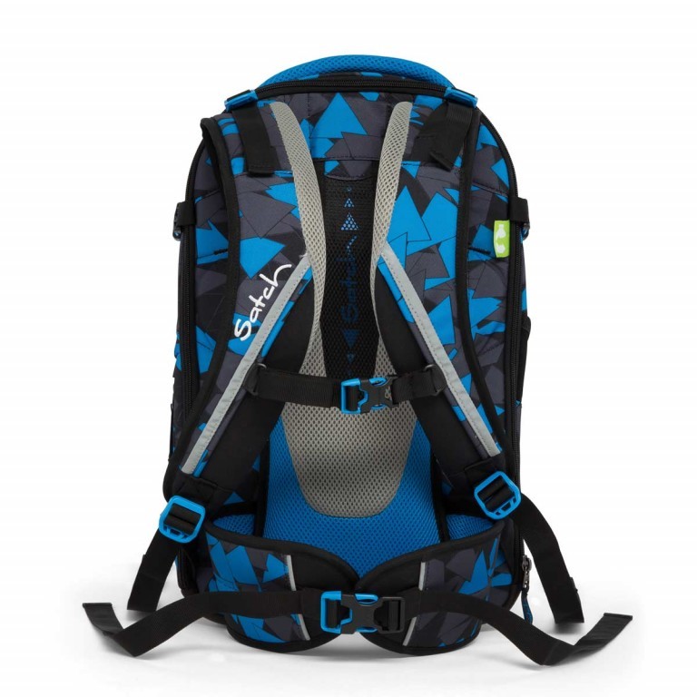 Rucksack Match Blue Triangle, Farbe: blau/petrol, Marke: Satch, EAN: 4057081005215, Bild 6 von 7