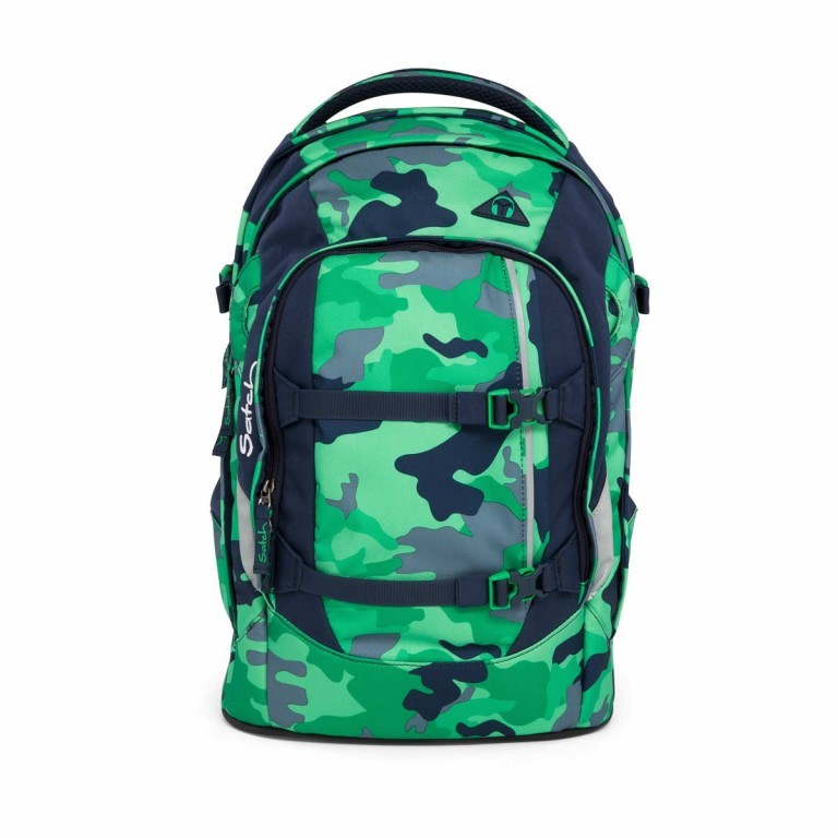 Rucksack Pack Grün Grau Camouflage, Farbe: grün/oliv, Marke: Satch, EAN: 4057081005154, Abmessungen in cm: 30x45x22, Bild 1 von 17