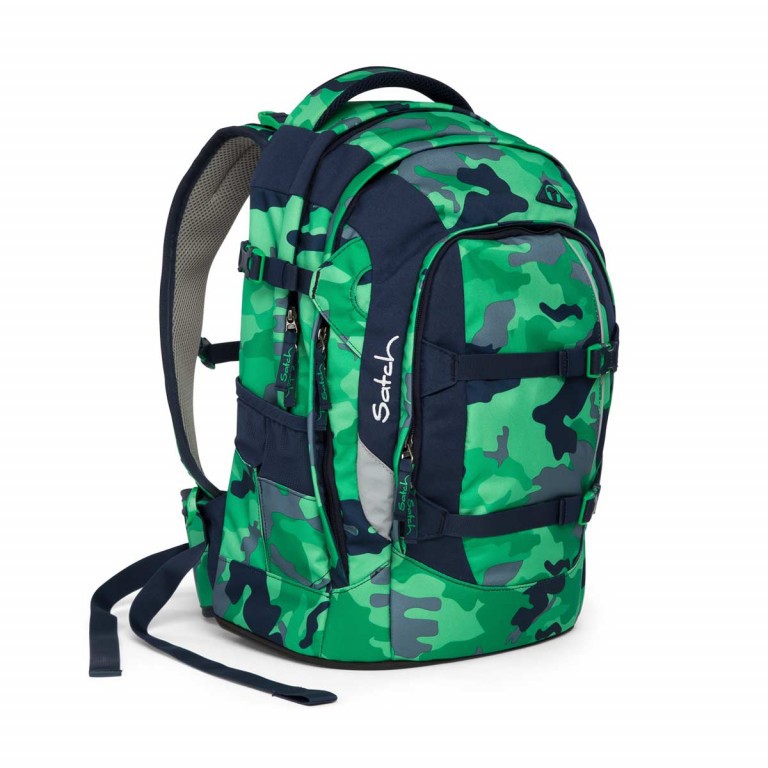 Rucksack Pack Grün Grau Camouflage, Farbe: grün/oliv, Marke: Satch, EAN: 4057081005154, Abmessungen in cm: 30x45x22, Bild 7 von 17