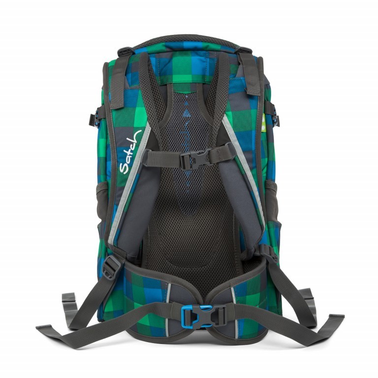 Rucksack Pack Hip Flip, Farbe: blau/petrol, grün/oliv, Marke: Satch, EAN: 4057081023530, Abmessungen in cm: 30x45x22, Bild 4 von 14