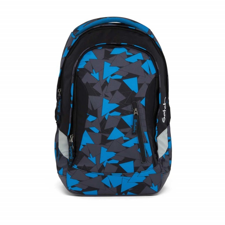 Rucksack Sleek Blue Triangle, Farbe: schwarz, blau/petrol, Marke: Satch, EAN: 4057081005284, Bild 1 von 7