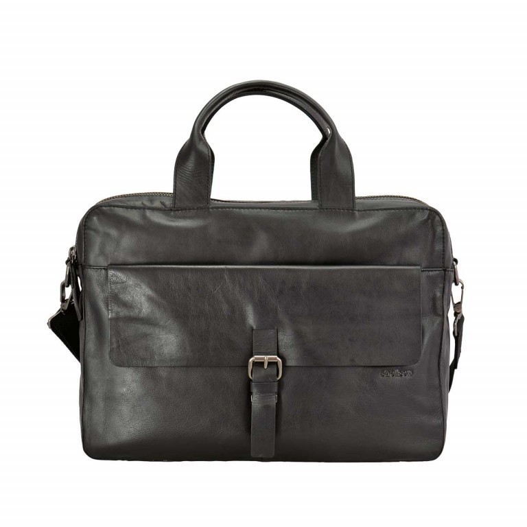 Aktentasche Scott Soft Briefcase Black, Farbe: schwarz, Marke: Strellson, EAN: 4053533140879, Abmessungen in cm: 40x29x10, Bild 1 von 1