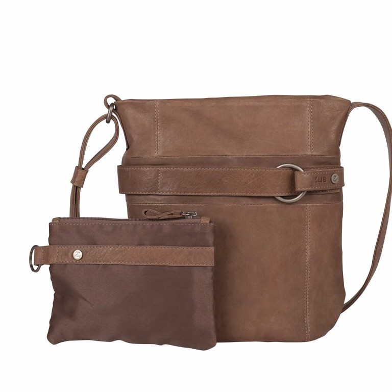 Beuteltasche Siena SI10 Taupe, Farbe: taupe/khaki, Marke: Zwei, EAN: 4250257910072, Abmessungen in cm: 25x26x8, Bild 1 von 1