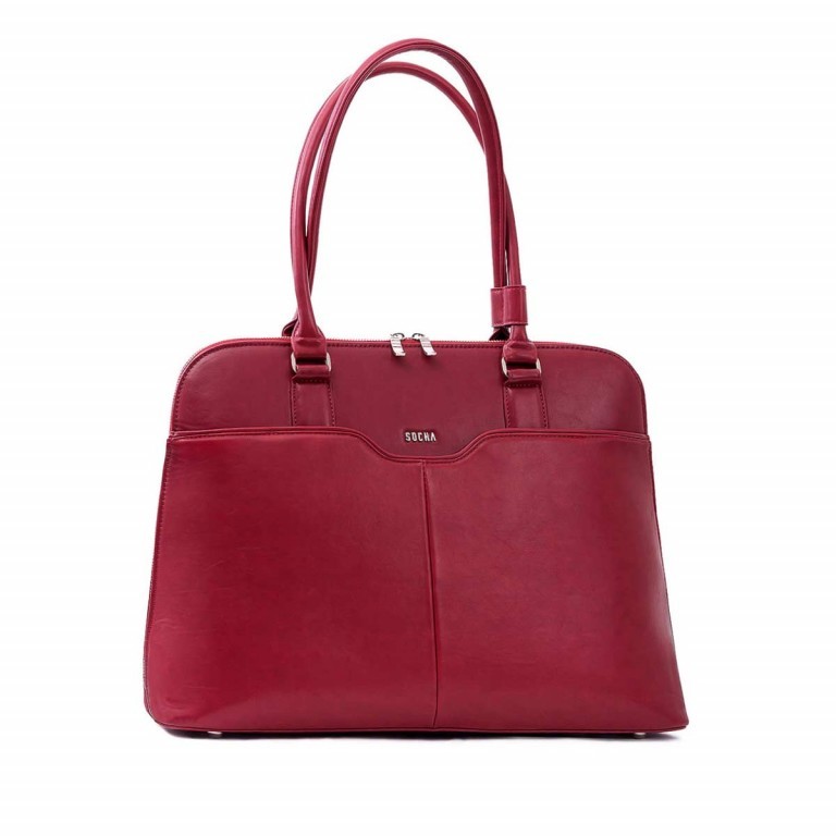 Shopper Couture SO-COUTURE Rouge, Farbe: rot/weinrot, Marke: Socha, EAN: 4029276048178, Abmessungen in cm: 44.5x32.5x14, Bild 1 von 9