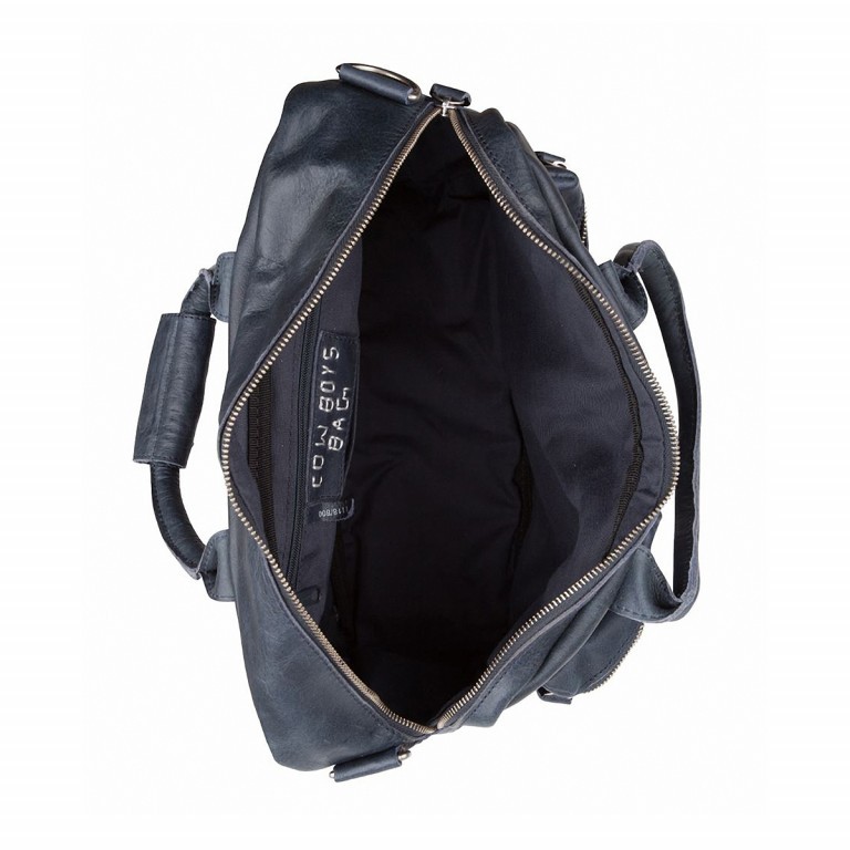Tasche The Small Bag Blue, Farbe: blau/petrol, Marke: Cowboysbag, Abmessungen in cm: 38x23x14, Bild 3 von 5