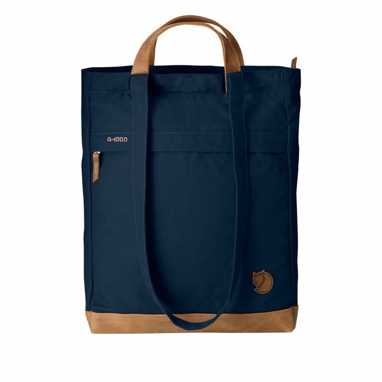 Tasche Totepack No. 2 Navy, Farbe: blau/petrol, Marke: Fjällräven, EAN: 7323450091156, Abmessungen in cm: 33x42x12, Bild 1 von 4