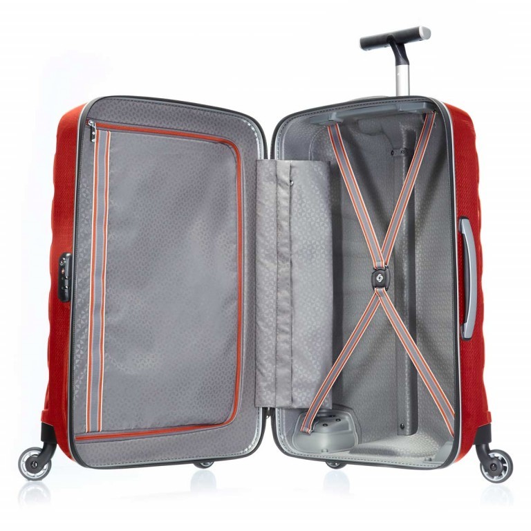 Koffer firelite Spinner 69 Chili Red, Farbe: rot/weinrot, Marke: Samsonite, EAN: 5414847885174, Abmessungen in cm: 47x69x29, Bild 3 von 6