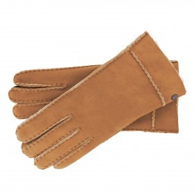 Handschuhe Helsinki Damen Lammfell Größe 8,5 Hazelnut