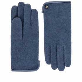 Handschuhe Damen Wolle Leder-Paspel Größe 7,5 Jeans