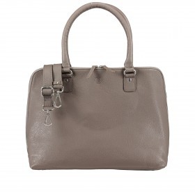 Handtasche mit Laptopfach 15 Zoll Taupe