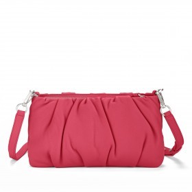 Umhängetasche / Clutch Soft Volume Lina Silky Leather Hot Pink