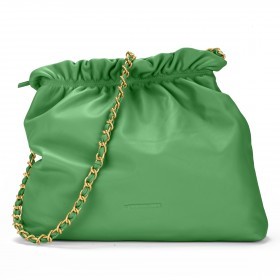 Beuteltasche Soft Volume Louanne Silky Leather Emerald Green