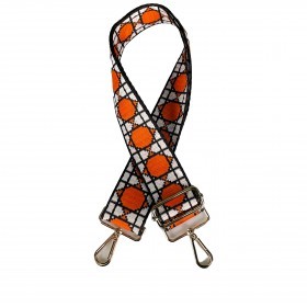 Schulterriemen Raute Stern Goldkarabiner Orange