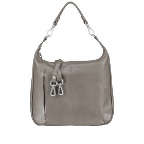 Beuteltasche Nappa Grau