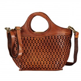 Handtasche Malibu Shopping Mini Manici Tondi Cognac