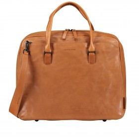 Aktentasche Grandma's Luxury Club Mrs. Plum Tarte mit Laptopfach 15 Zoll Caramel