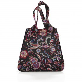 Falttasche Mini Maxi Shopper Paisley Black