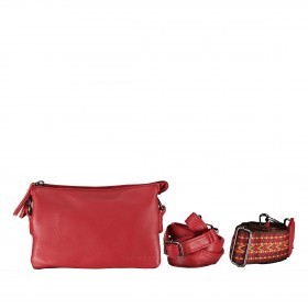 Umhängetasche Larissa F41-1313 mit zwei Schulterriemen Red