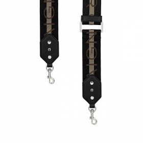 Schulterriemen Logo Black Silver