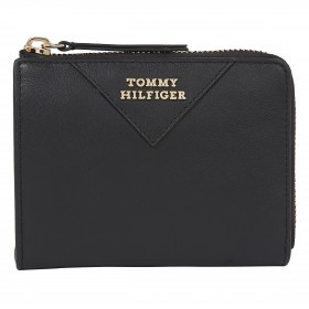 Geldbörse Crest Leather Medium Wallet Zip Around Black