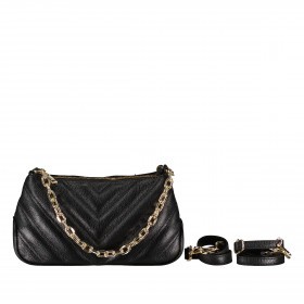 Umhängetasche mit Goldfittings Schwarz