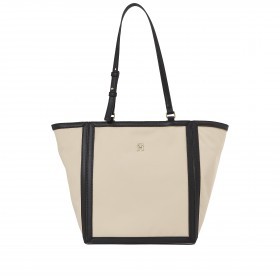 Shopper Essential Tote Bag White Clay Black