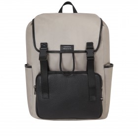 Rucksack Lux Nylon Flap Backpack Smooth Taupe