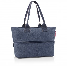 Shopper E1 erweiterbar Heringbone Dark Blue
