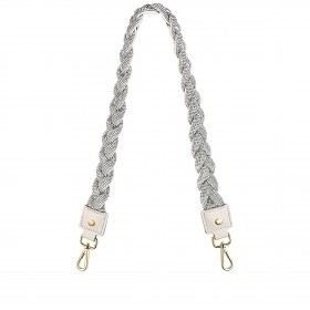 Schulterriemen Braided Glitter Strap mit Wendefunktion Crema