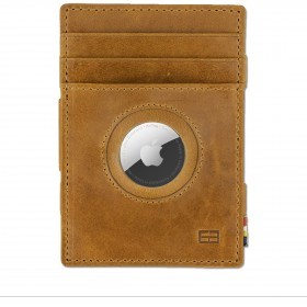 Geldbörse Essenziale Magic AirTag Wallet mit RFID-Schutz Cognac