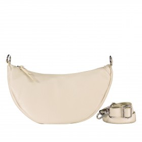 Beuteltasche Moonbag S Silberfittings Beige