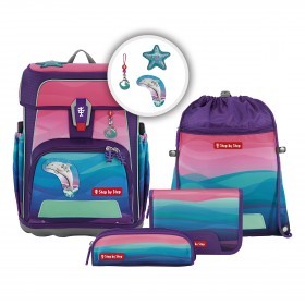 Schulranzen Cloud Ocean Limited Edition Set 5-teilig Dolphin Lana