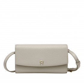 Umhängetasche / Clutch Wallet on Strap mit RFID-Schutz Pearl White