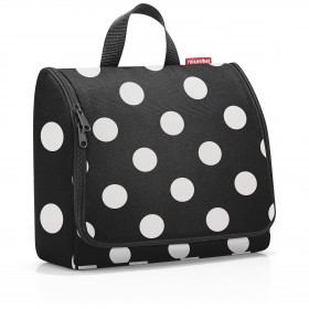 Kulturbeutel Toiletbag XL zum Aufhängen Dots White