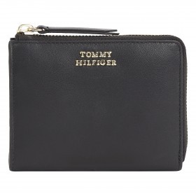 Geldbörse Leather Medium Wallet Zip Around Black