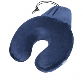 Nackenkissen Travel Accessories mit Zugbeutel Midnight Blue
