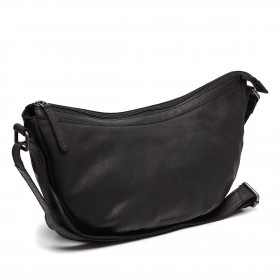 Beuteltasche Washed Waxed Pull Up Clarita Black