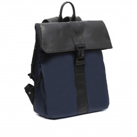 Rucksack Nylon & Wax Pull Up Trondheim Navy
