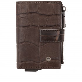 Geldbörse Fano E-Cage C-Four mit RFID-Schutz Dark Brown