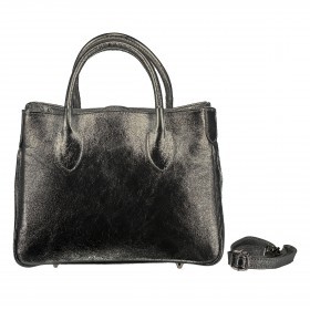 Handtasche Metallic Anthra