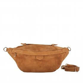 Gürteltasche / Umhängetasche Velours Hellbraun