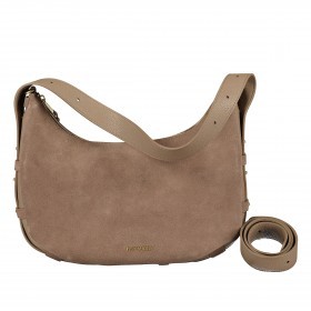 Beuteltasche Lifetime Sister Suede M Mocha