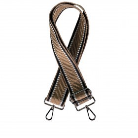 Schulterriemen Tonal mit Silberfittings Taupe